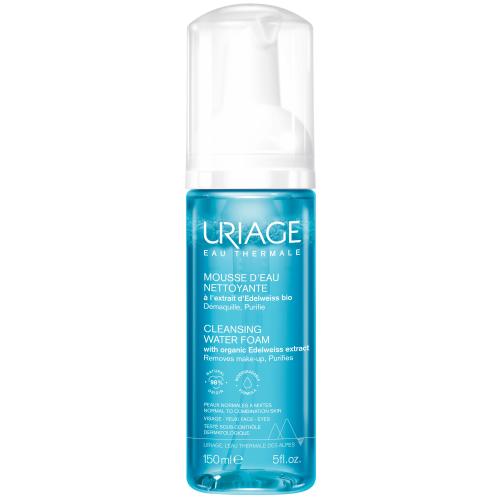 Uriage Eau Thermale Cleansing Water Foam Αφρός Καθαρισμού & Ντεμακιγιάζ Προσώπου για Κανονικές προς Μεικτές Επιδερμίδες 150ml